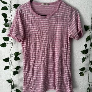 Pink stripped tee